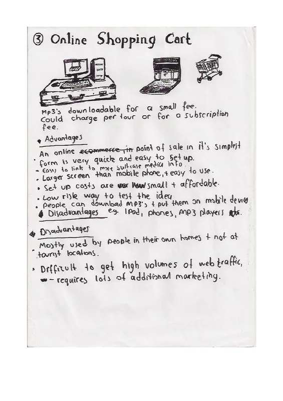 Business-plan proposal for downloadable audio tours through an online shop